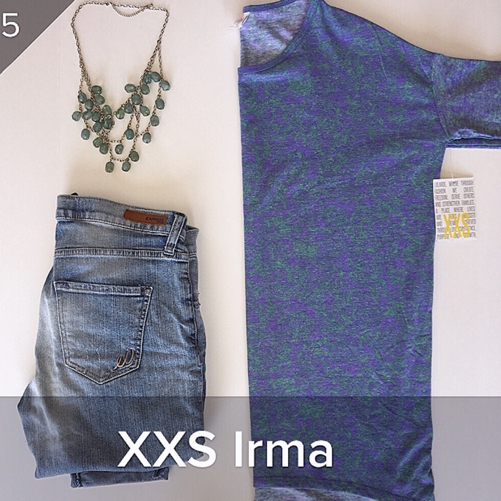 LuLaRoe Irma Hi-Lo Tunic Shirt